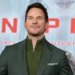 US actor Chris Pratt attends the "Sin Piedad" (Mercy) photocall at Four Seasons Hotel on January 09^ 2026 in Madrid^ Spain.
