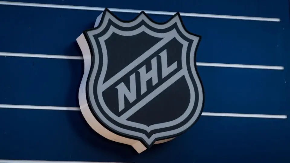 The NHL Logo is seen on the facade of a building. San Francisco^ CA - Sept 1 2025
