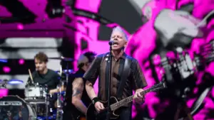 The Offspring perform at the When We Were Young festival in Las Vegas^ Nevada on 21 October 2023.
