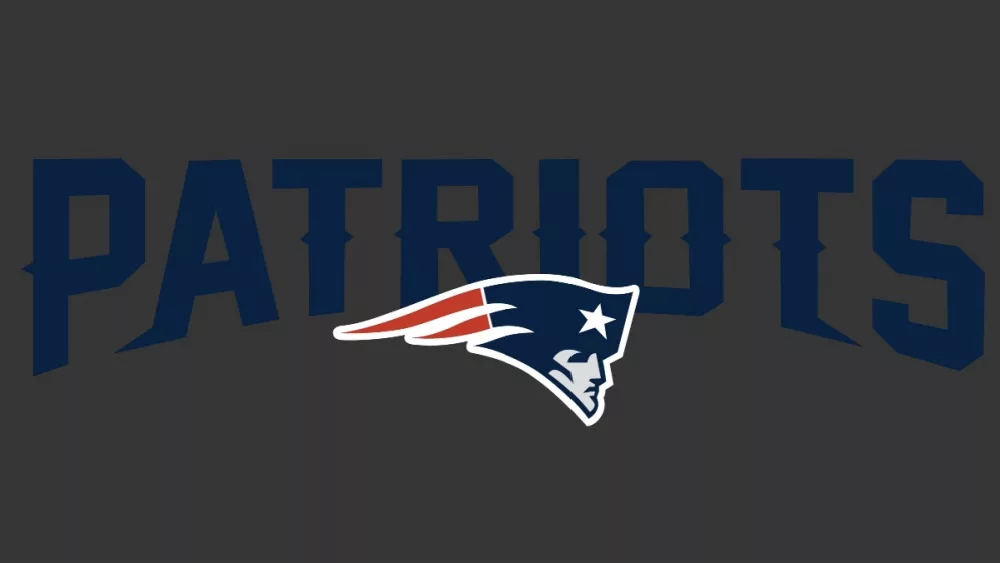 NFL TEAM New England Patriots vector file^ patriots logo on 'PATRIOTS' background