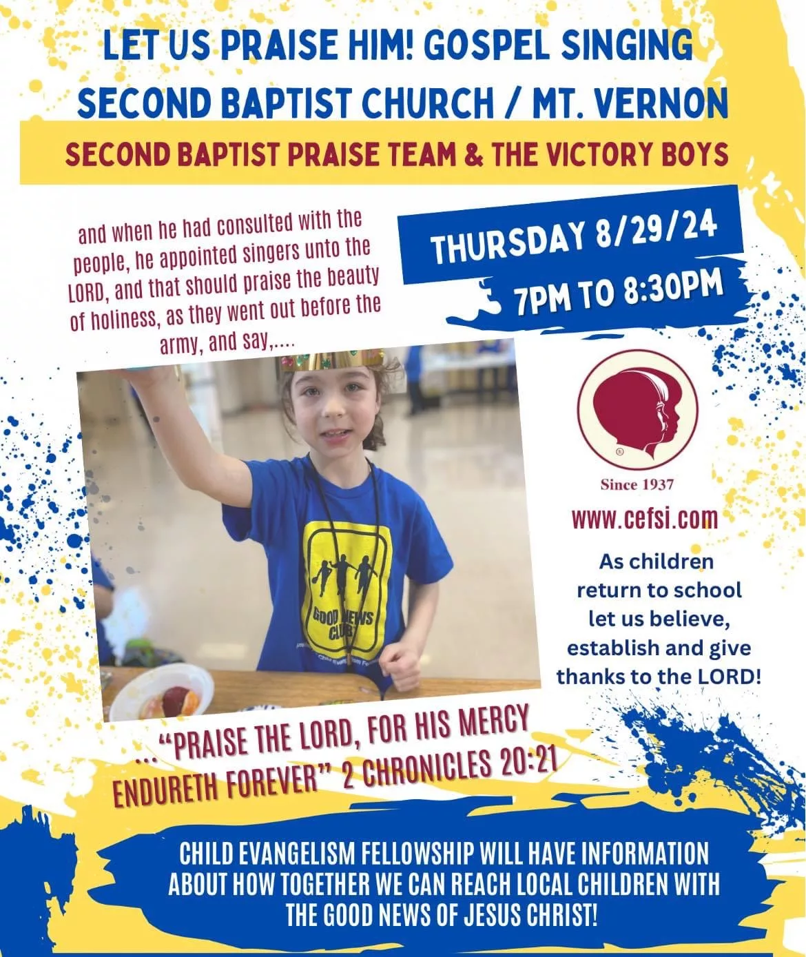 Victory Boys and Second Baptist Worship Night