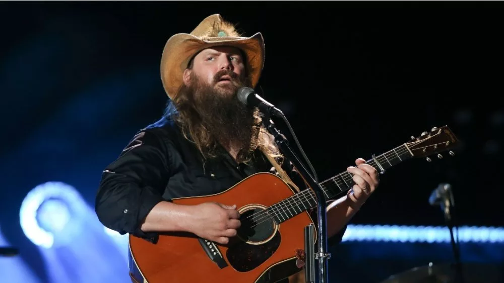 Chris Stapleton performs at the 2018 CMA Fest at Nissan Stadium on June 9^ 2018 in Nashville^ Tennessee.