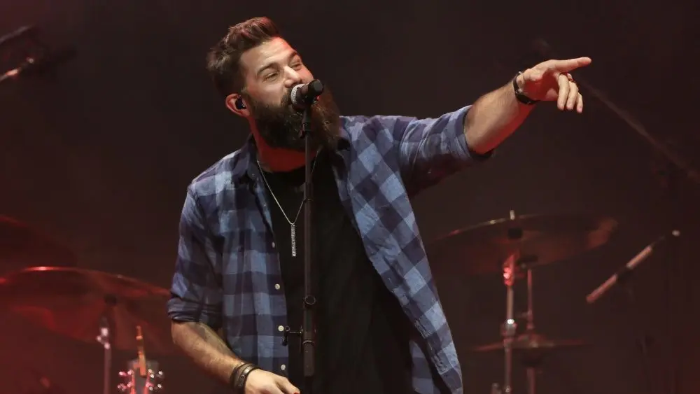 Jordan Davis performs at CMT's RAMJAM on June 3^ 2019 at TopGolf in Nashville^ Tennessee.