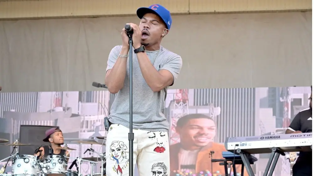 CHANCE THE RAPPER performs at 2019 Taste of Chicago at Petrillo Music Shell in Grant Park Chicago^ IL / USA - July 12^ 2019