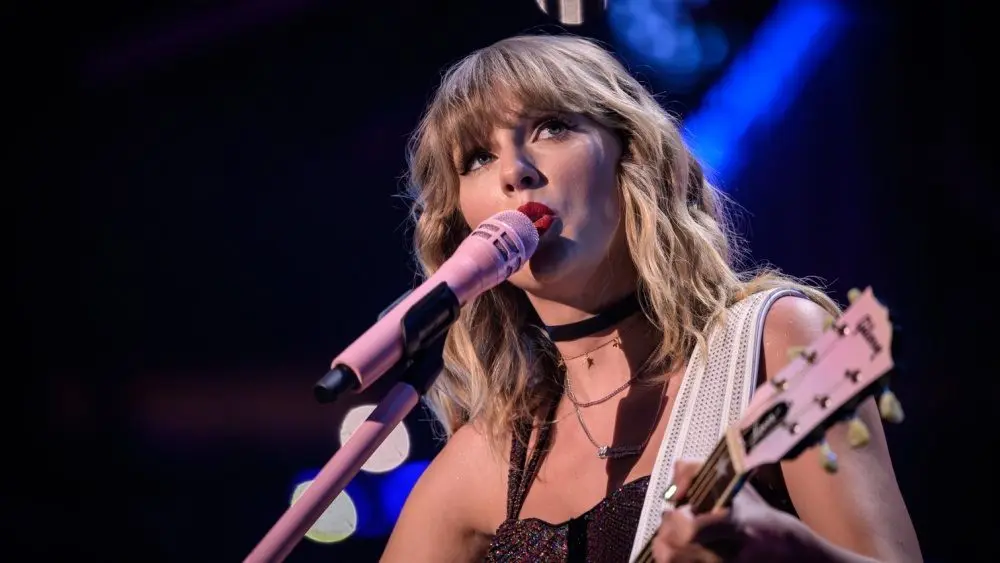 Taylor Swift performs at the 2019 Z100 Jingle Ball at Madison Square Garden. New York^ NY^ USA - December 13^ 2019
