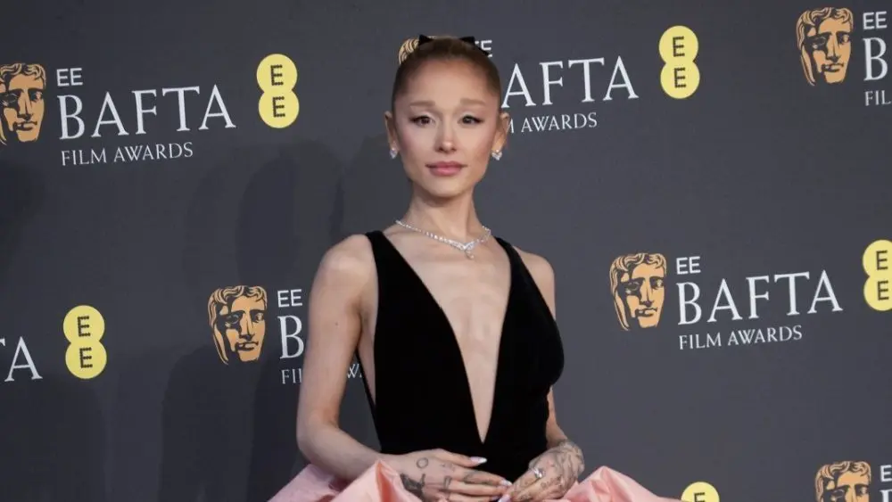 Ariana Grande attends the 2025 EE BAFTA Film Awards at The Royal Festival Hall. London^ England^ UK - February 16^ 2025