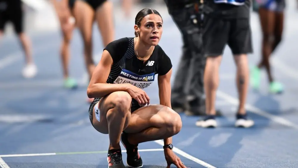 Sydney McLaughlin-Levrone of USA during the 400m race of the Meeting de Paris Wanda Diamond League 2023 athletics event on June 9^ 2023 at Charlety stadium in Paris^ France.