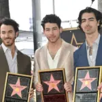 Kevin Jonas^ Nick Jonas and Joe Jonas at the Hollywood Walk of Fame Star ceremony.LOS ANGELES^ CA. January 30^ 2023: