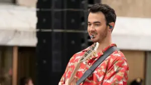Kevin Jonas of The Jonas Brothers band performs on NBC TODAY SHOW at Rockefeller Plaza New York^ NY - June 7^ 2019
