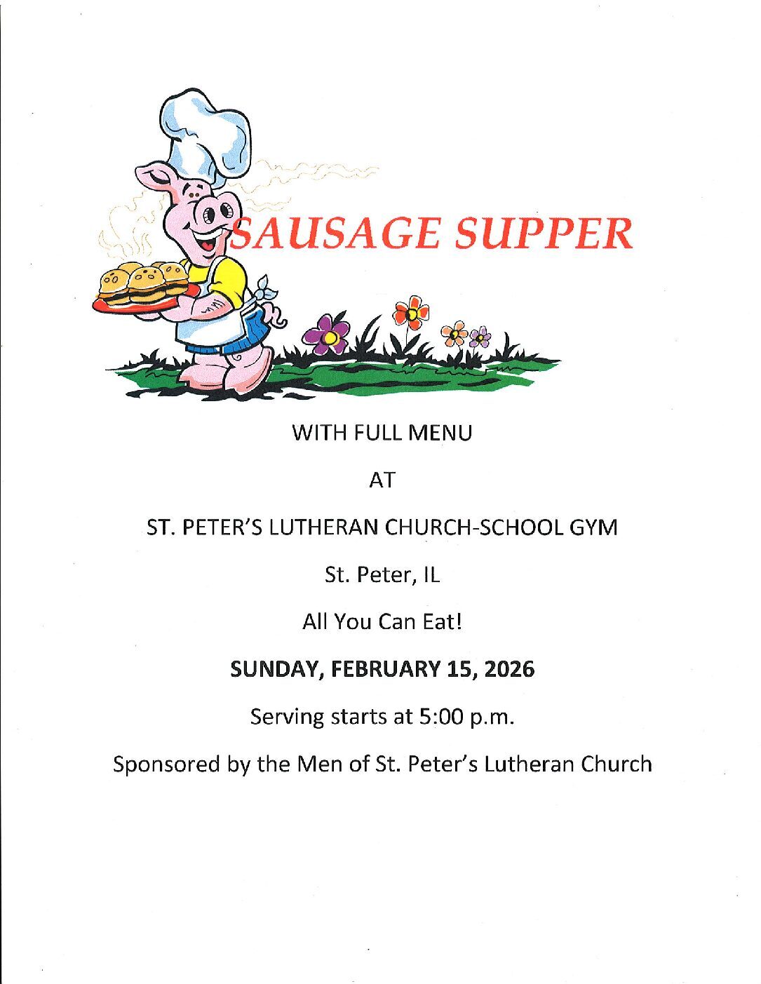Sausage Supper – St. Peter Lutheran Church