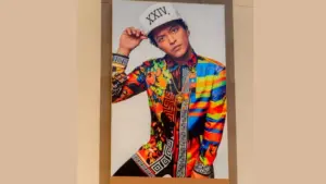 Bruno Mars show poster^ Park Theater^ Monte Carlo Resort and Casino Las Vegas Strip in Paradise^ Nevada^ United States LAS VEGAS^ USA - SEP 21^ 2017