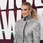 Carrie Underwood attends the 2023 CMT Music Awards at Moody Center on April 2^ 2023 in Austin^ Texas.