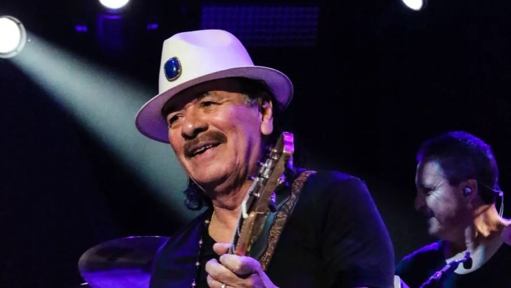 Carlos Santana performs at the Supernatural Tour at the Sprint Center in Kansas City. Kansas City^ Missouri - JULY 11^ 2019