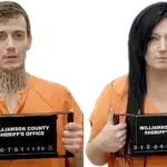 From L to R: James R. Burnett and Britny L. Sutton (Photo credit: Williamson County Sheriff's Office Facebook)