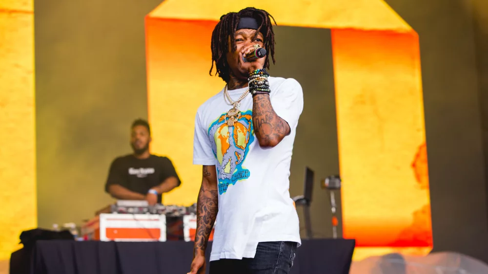 JID performs live at Mo Pop Music Festival. DETROIT^ MICHIGAN / USA - JULY 27^ 2019