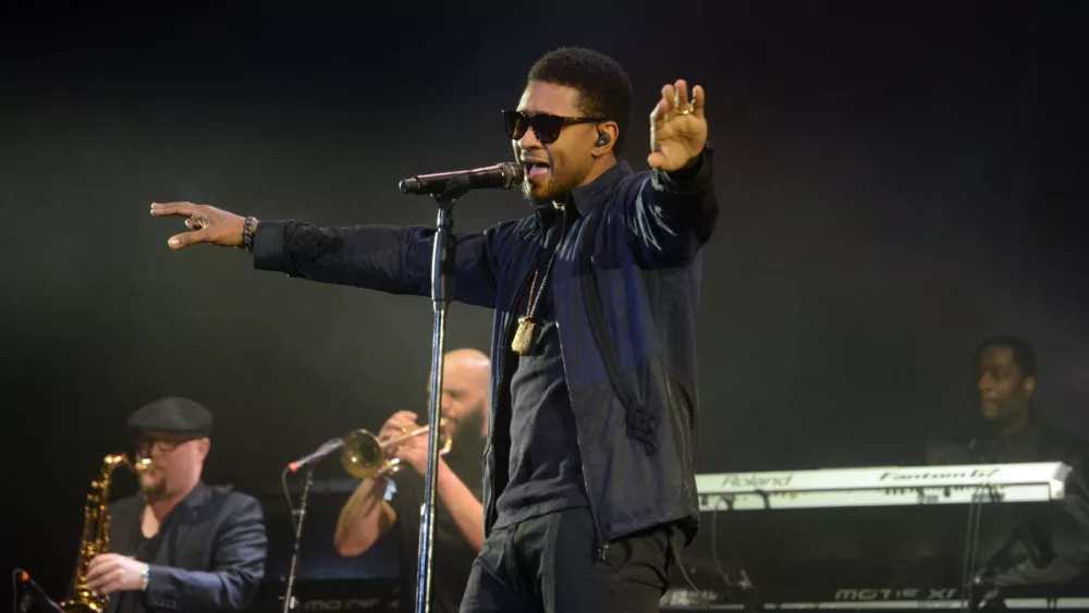 Usher performs at the 2017 Okeechobee Music and Arts Festival. Okeechobee^ Florida - March 4^ 2017: