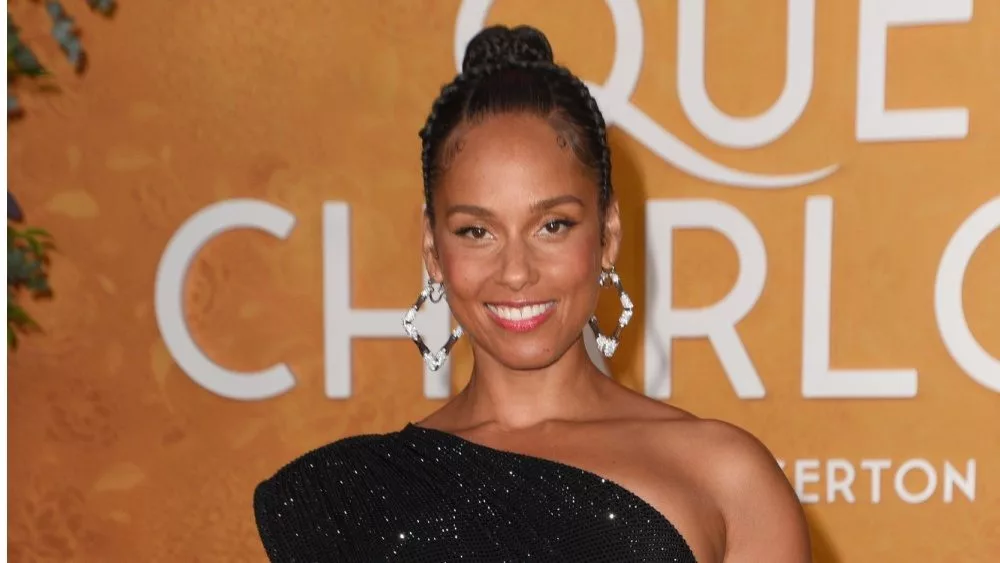 Alicia Keys attends the premiere event for Netflix’s Queen Charlotte Premiere Event. Westwood^ CA USA - April 26^ 2023