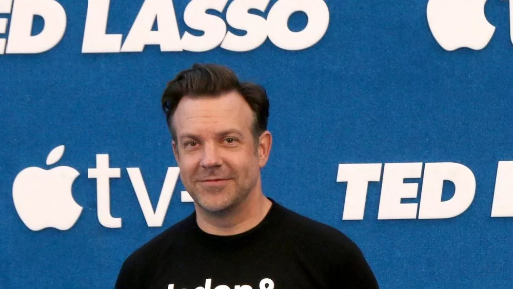 Jason Sudeikis at the Ted Lasso Season 2 Premiere Screening at the Pacific Design Center Rooftop on July 15^ 2021 in Los Angeles^ CA