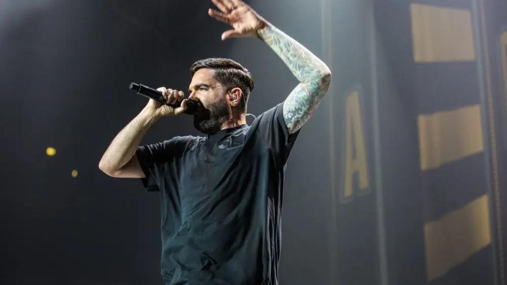 A Day To Remember perform supporting Blink 182; Oberhausen^ Germany^ 13th June 2017.