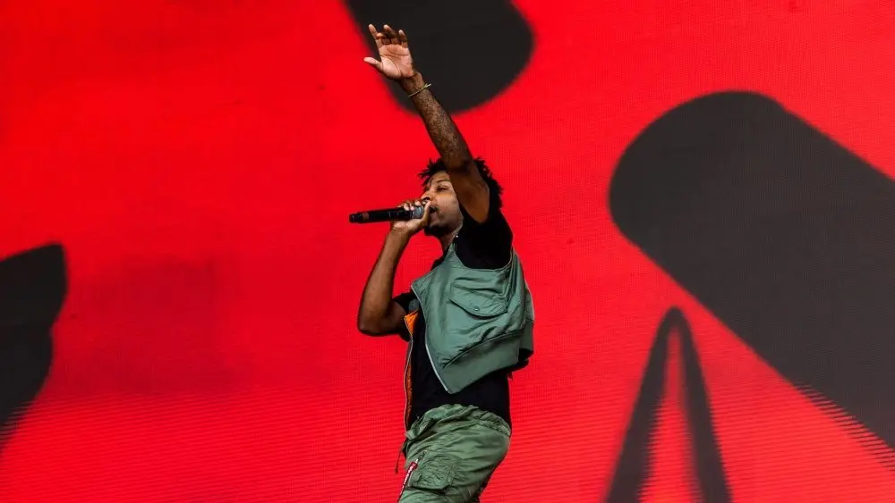 21 Savage performs at Lollapalooza in Grant Park^ Chicago. Chicago^ Illinois / United States - Friday^ August 2nd^ 2019