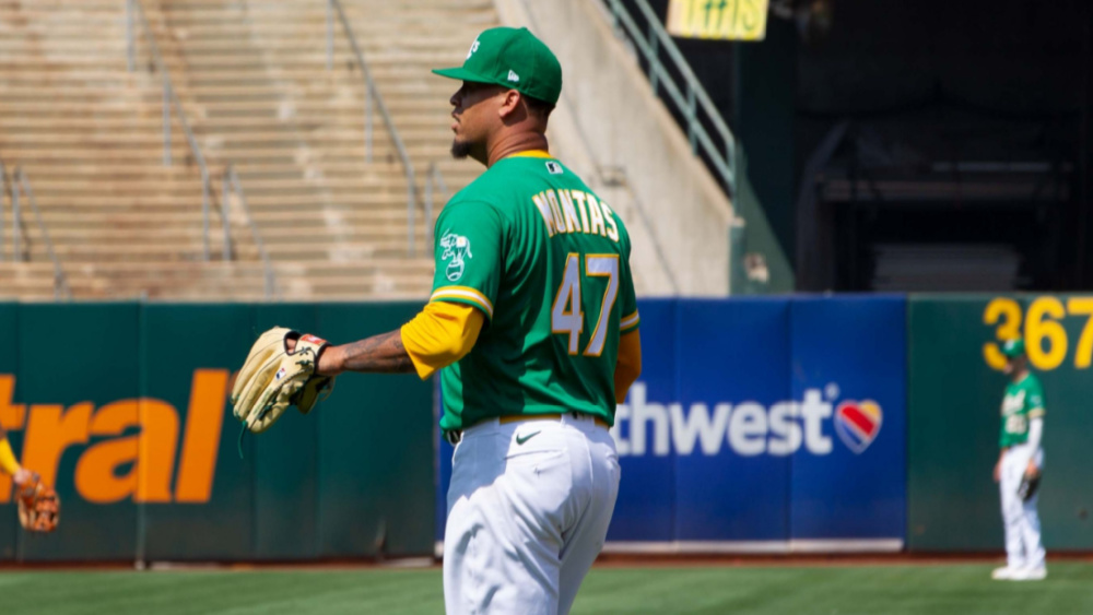 New York Yankees - The New York Yankees today announced that they have  acquired RHP Frankie Montas and RHP Lou Trivino from the Oakland Athletics  in exchange for LHP JP Sears, INF