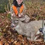 Clayton Bennett: I shot it at my Grandpa's Farm. My dad manages the the deer, plants food plots, and puts out trail cameras so that I can have a successful hunt. This deer isn't as big as my 14 pointer that I shot last year. I am still proud of the deer. It's always a fun time hunting with my dad.
