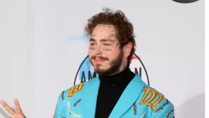 Post Malone at the 2018 American Music Awards at the Microsoft Theater on October 9^ 2018 in Los Angeles^ CA