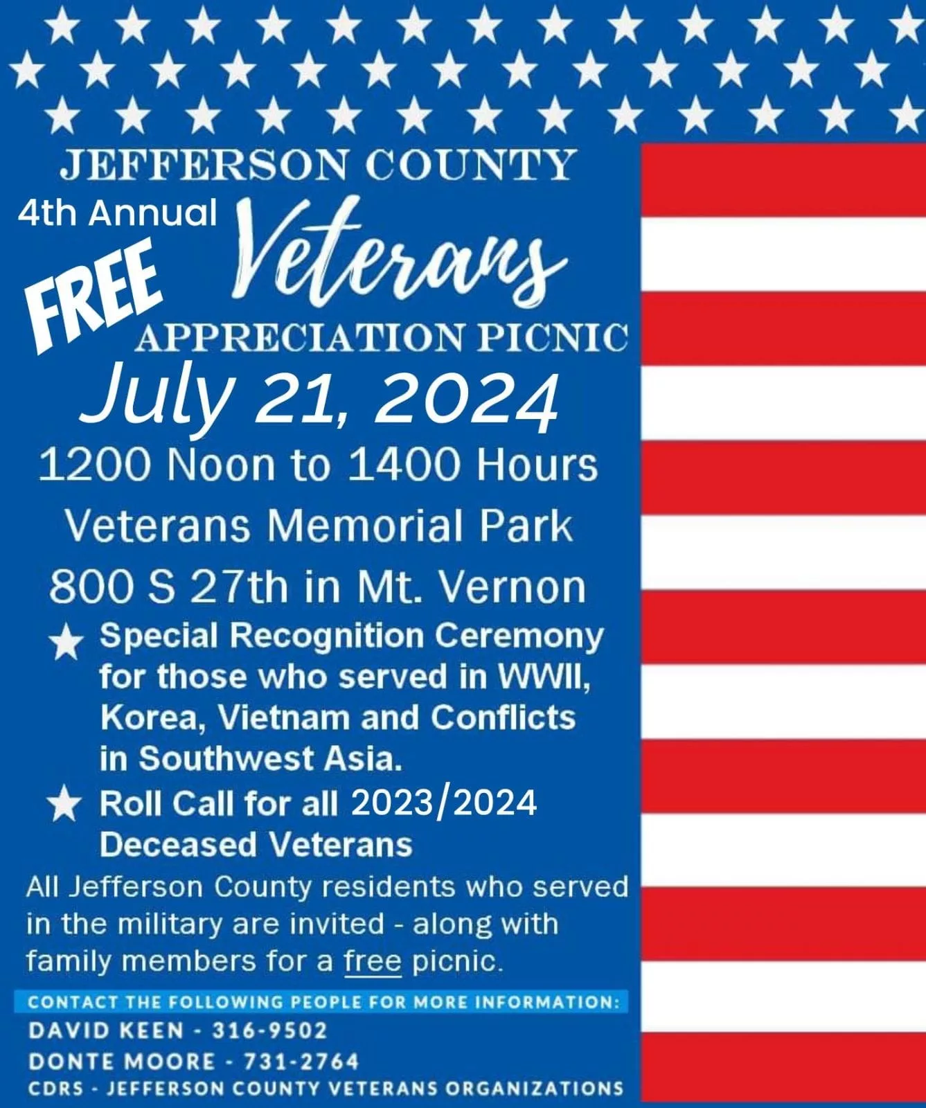 Jefferson County Veterans Appreciation Picnic