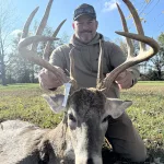 Craig Yohe: I served 24 years in the United States Marine Corp. I enjoy hunting, fishing and spending time with family and friends. This deer was killed during bow season Thursday Nov 7th 2024 in Marion County. Scored 170.