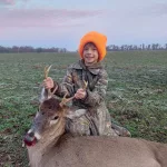 Ryker Tolliver: This was 7 yr old Ryker Tolliver's first year hunting and he was lucky enough to harvest his first ever deer with dad by his side at first light on the last day of the first firearm season! After he put his time in practicing with his gun, he dropped this deer at 87 yards! His excitement was through the roof!!