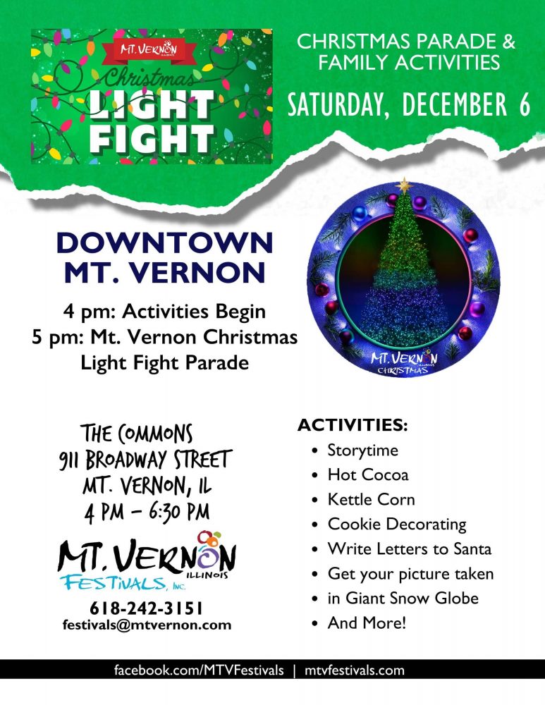 Mt. Vernon “Christmas Light Fight” Parade and Activities