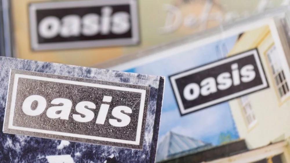 Oasis band cds. London^ UK - August 27 2024: