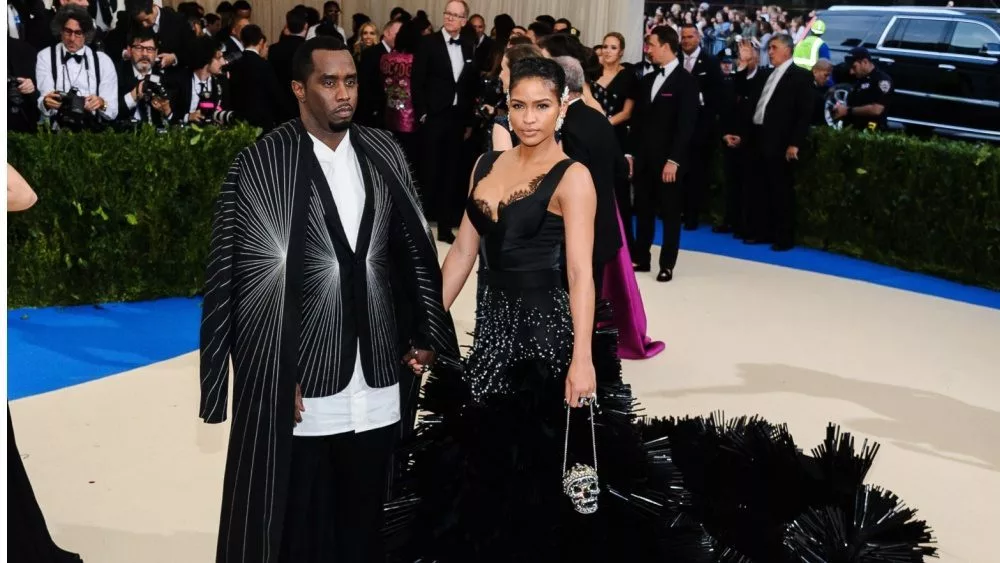 Sean Combs and Cassie Ventura attend the 2017 Metropolitan Museum of Art Costume Institute Gala at the Metropolitan Museum of Art in New York^ NY on May 1st^ 2017
