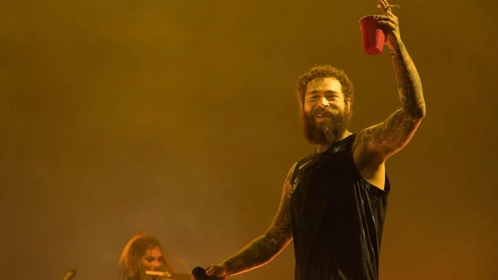 Post Malone performs at Bonnaroo music festival Manchester^ Tennessee USA - 06-15-2024