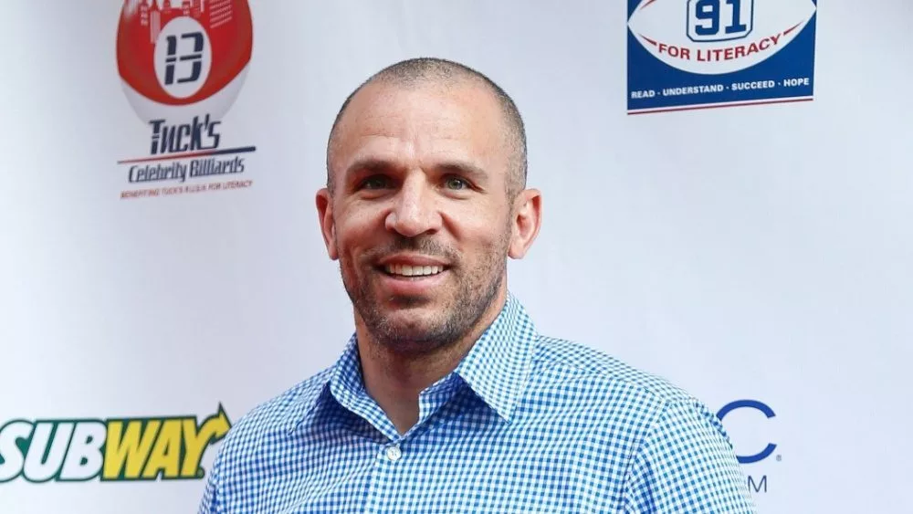New York Knicks player Jason Kidd attends the 5th annual Tuck's Celebrity Billiards Tournament at Slate NYC on May 30^ 2013 in New York City.