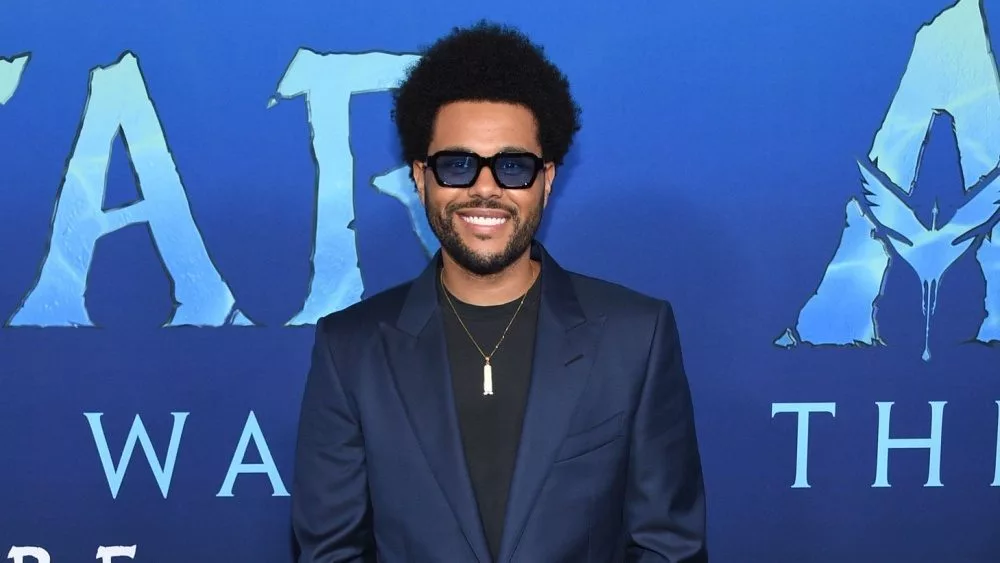 The Weeknd arrives for the ÔAvatar The Way of WaterÕ Hollywood Premiere on December 12^ 2022 in Hollywood^ CA