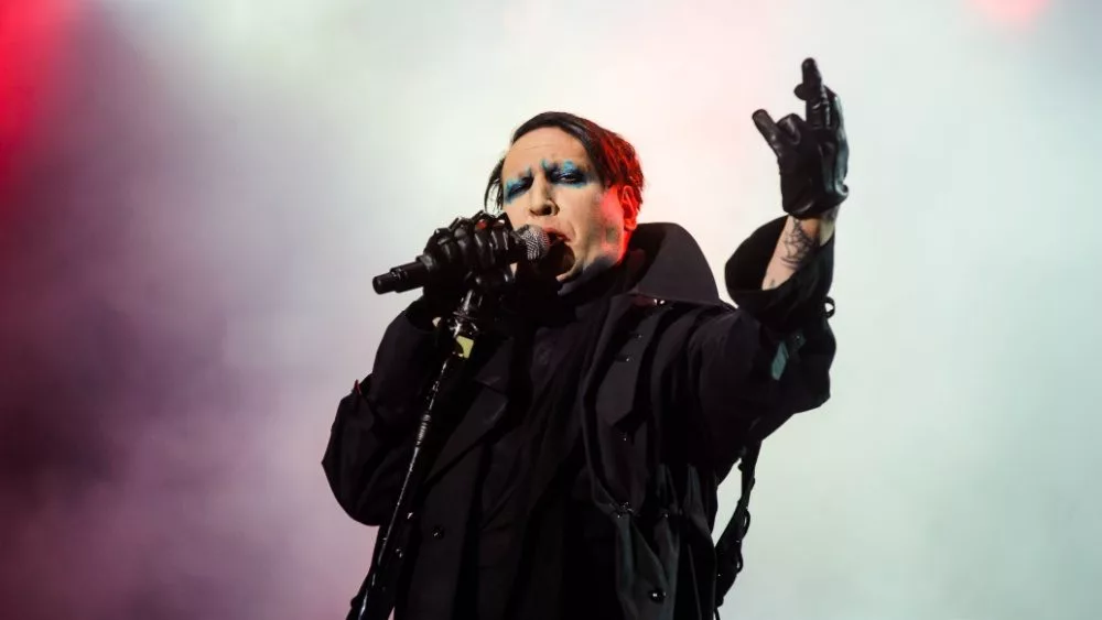 Marilyn Manson performing at Metaldays Festival. Tolmin^ Slovenia - July 24th^ 2018