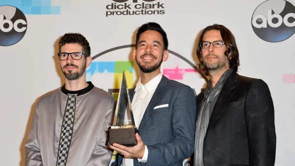 Linkin Park at the 2017 American Music Awards at the Microsoft Theatre LA Live. LOS ANGELES^ CA - November 19^ 2017