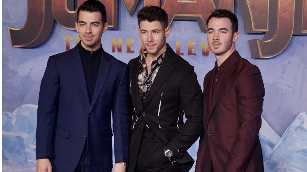 Joe Jonas^ Nick Jonas^ Kevin Jonas attend the premiere of Sony Pictures' "Jumanji: The Next Level" at TCL Chinese Theatre on December 09^ 2019 in Hollywood^ California