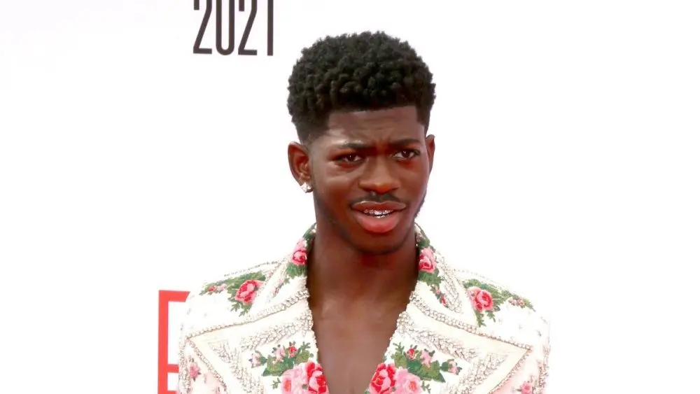 Lil Nas X at the BET Awards 2021 Arrivals at the Microsoft Theater on June 27^ 2021 in Los Angeles^ CA