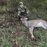 Brandon Schulte: My son Levin Schulte shot his first deer Sunday morning, an 8 point buck! First deer and a decent buck at that! 10 years of age and first kill! Comment of the day was, as we walked up to the expired deer he said, “one more step to manhood”!