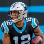 DJ MOORE (12) plays for the Carolina Panthers against the visiting Seattle Seahawks at Bank Of America Stadium in Charlotte^ NC. November 25^ 2018