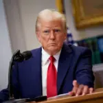 President Trump in the Roosevelt Room^ White House^ Washington^ DC^ Jan 21^ 2025