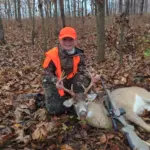 Justin Landreth: My son Beckett's first year hunting and with his second deer and first Buck!!