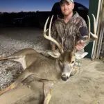 Jeff Shelton: I was hunting my favorite spot and I watched this boy for 3 hours. Took a lot of calling and finally he came in for the kill. Took him out at 26 yards. What a rush! Such a big boy!