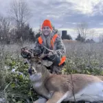 Becky Ledbetter: After missing first season because I was in the hospital sick for over a week, second season came and my son wasn’t able to go with me as he usually does. I went by myself and had a new gun I had only shot the night before. Within half an hour I had my buck.