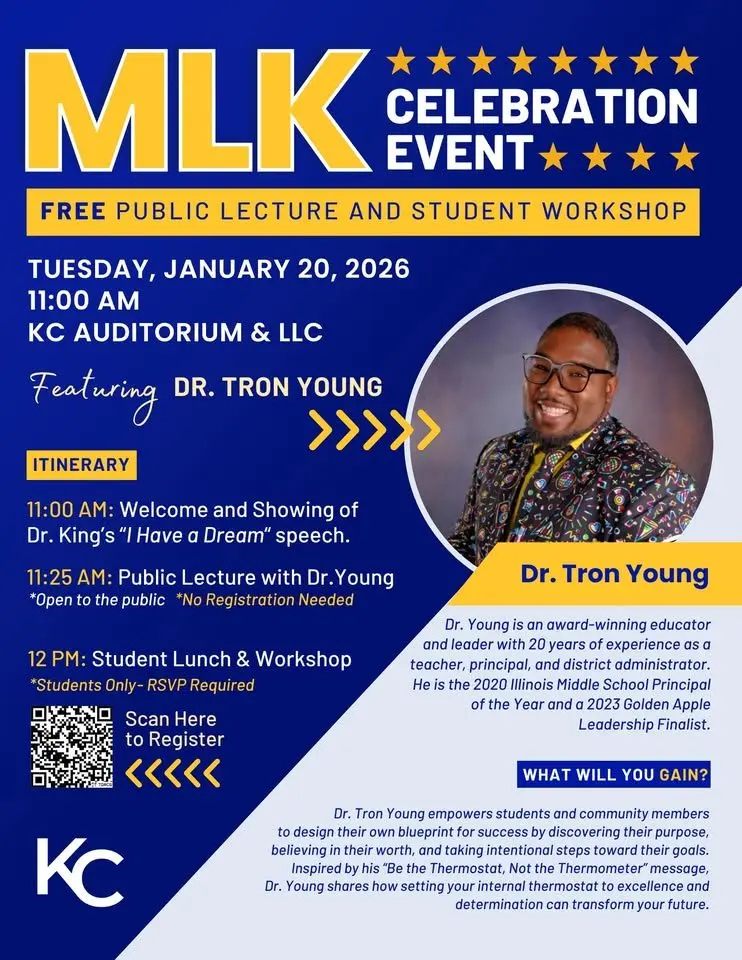 MLK Celebration Event with Dr. Tron Young – Kaskaskia College