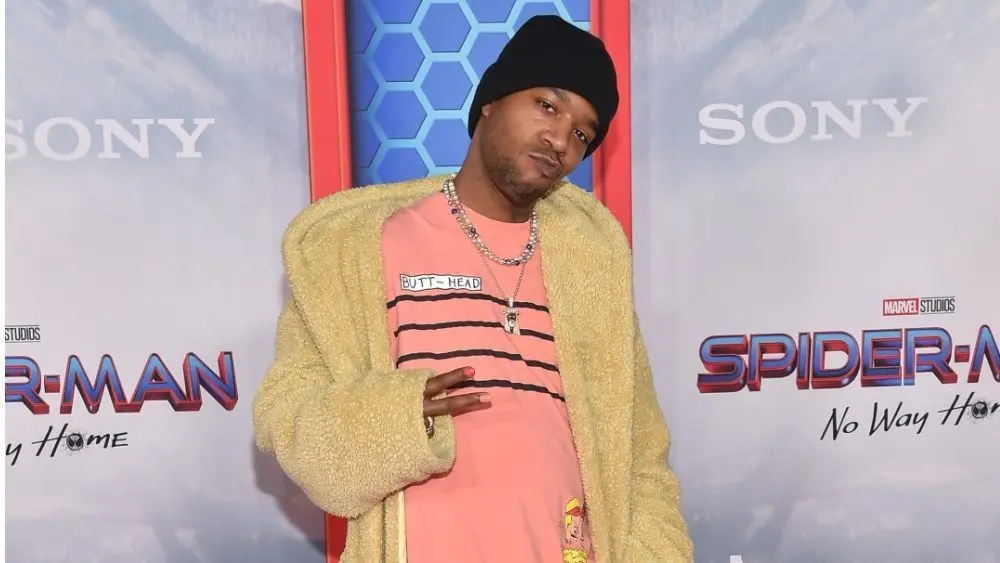 Kid Cudi arrives for the ‘Spider-Man: No Way Home’ LA Premiere on December 13^ 2021 in Westwood^ CA