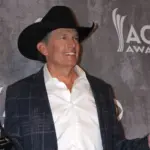 George Strait at the 2014 Academy of Country Music Awards - Arrivals at MGM Grand Garden Arena on April 6^ 2014 in Las Vegas^ NV