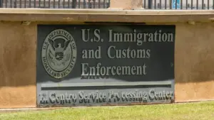 U.S. Immigration and Customs Enforcement Service Processing Center. El Centro^ California^ USA - May 27^ 2022